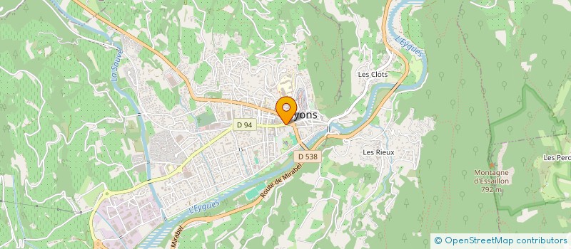 localisation de l'entreprise OFFICE DE TOURISME COMMUNAUTAIRE DES BARONNIES EN DROME PROVENCALE à NYONS