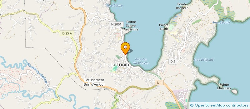 localisation de l'entreprise OFFICE DE TOURISME COMMUNAUTAIRE DU PAYS NORD MARTINIQUE à LA TRINITE