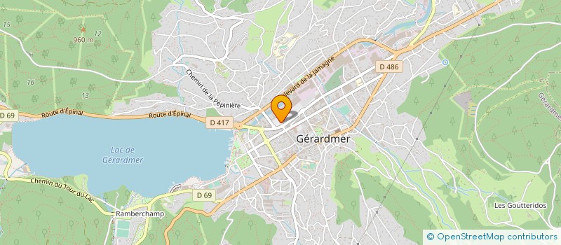 localisation de l'entreprise OFFICE DE TOURISME COMMUNAUTAIRE GERARDMER HAUTES VOSGES  GERARDMER