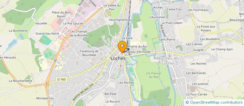 localisation de l'entreprise OFFICE DE TOURISME COMMUNAUTAIRE LOCHES SUD TOURAINE  LOCHES