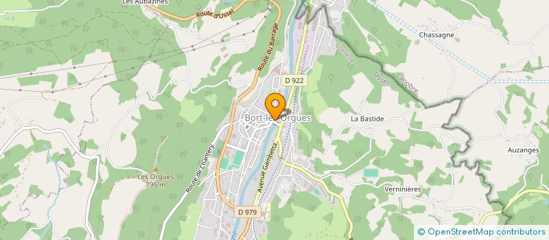 localisation de l'entreprise OFFICE DE TOURISME COMMUNAUTAIRE VAL ET PLATEAUX BORTOIS  BORT-LES-ORGUES