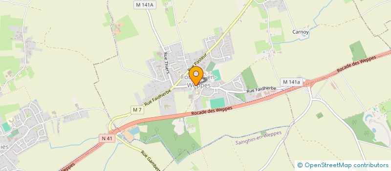 localisation de l'entreprise OFFICE DE TOURISME COMMUNES PAYS DE WEPPES à FOURNES-EN-WEPPES
