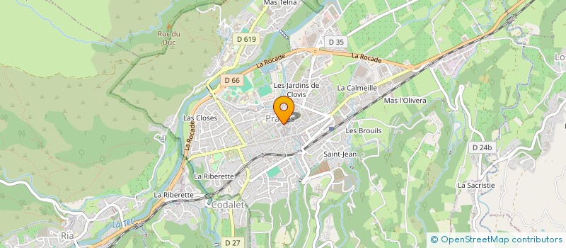 localisation de l'entreprise OFFICE DE TOURISME CONFLENT CANIGO à PRADES