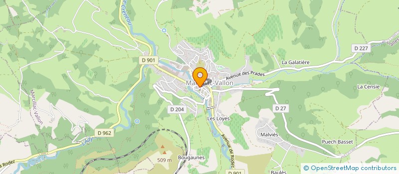 localisation de l'entreprise OFFICE DE TOURISME CONQUES MARCILLAC à MARCILLAC-VALLON
