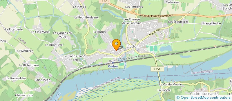 localisation de l'entreprise OFFICE DE TOURISME D'OUDON  OUDON