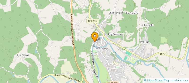 localisation de l'entreprise OFFICE DE TOURISME DE BRANTOME EN PERIG  BRANTOME EN PERIGORD