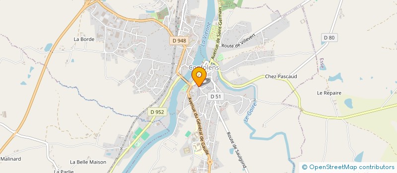 localisation de l'entreprise OFFICE DE TOURISME DE CHARENTE LIMOUSINE  CONFOLENS