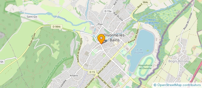 localisation de l'entreprise OFFICE DE TOURISME DE DIVONNE-LES- BAINS à DIVONNE-LES-BAINS