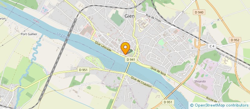 localisation de l'entreprise OFFICE DE TOURISME DE GIEN  GIEN