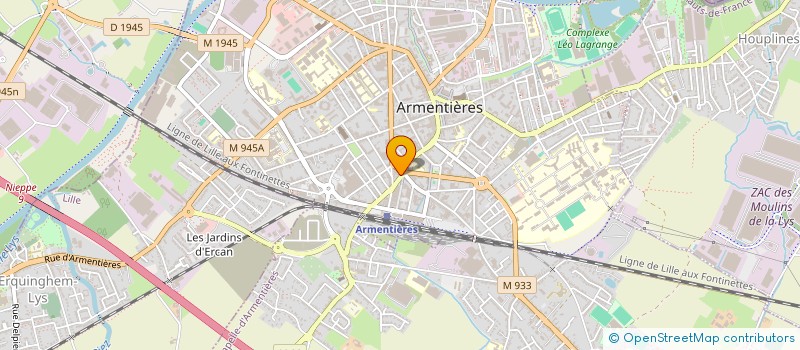 localisation de l'entreprise OFFICE DE TOURISME DE L'ARMENTIEROIS ET DES WEPPES à ARMENTIERES