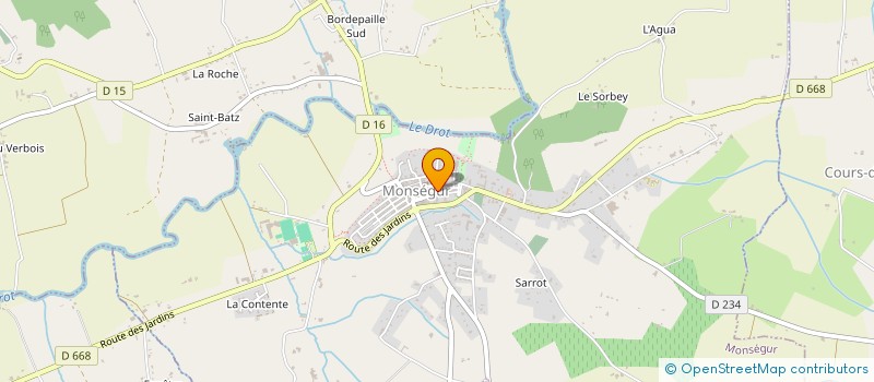 localisation de l'entreprise OFFICE DE TOURISME DE L'ENTRE DEUX MERS à MONSEGUR