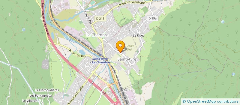 localisation de l'entreprise OFFICE DE TOURISME DE L'ESPACE GLANDON à SAINT-COLOMBAN-DES-VILLARDS
