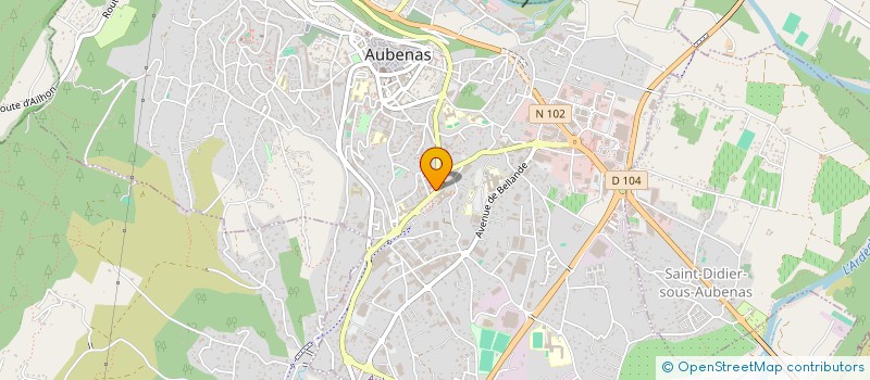 localisation de l'entreprise OFFICE DE TOURISME DE LA BASSE VALLEE DE L'ARDECHE  VOGUE