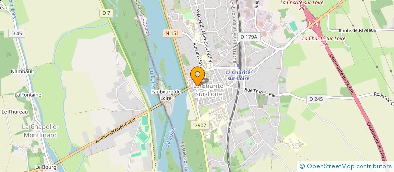 localisation de l'entreprise OFFICE DE TOURISME  DE LA CHARITE ET DU PAYS CHARITOIS  LA CHARITE-SUR-LOIRE