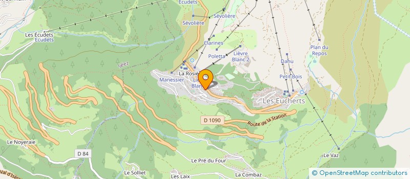 localisation de l'entreprise OFFICE DE TOURISME DE LA ROSIERE à MONTVALEZAN