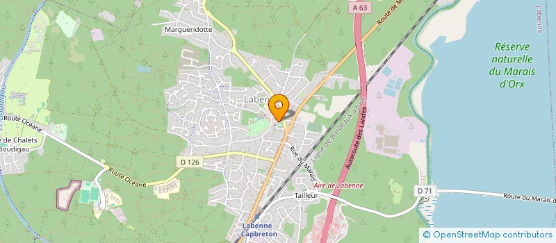 localisation de l'entreprise OFFICE DE TOURISME DE LABENNE  LABENNE