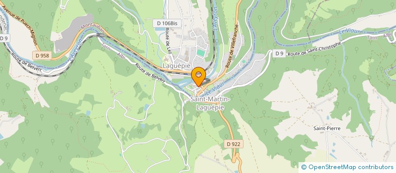 localisation de l'entreprise OFFICE DE TOURISME DE LAGUEPIE  LAGUEPIE