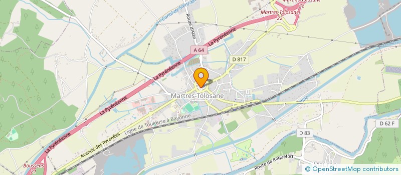 localisation de l'entreprise OFFICE DE TOURISME DE MARTRES TOLOSANE  MARTRES-TOLOSANE