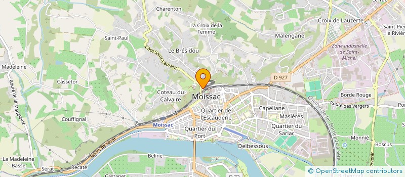 localisation de l'entreprise OFFICE DE TOURISME DE MOISSACT-TERRES DES CONFLUENCES à MOISSAC