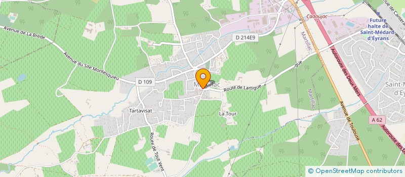 localisation de l'entreprise OFFICE DE TOURISME DE MONTESQUIEU à MARTILLAC