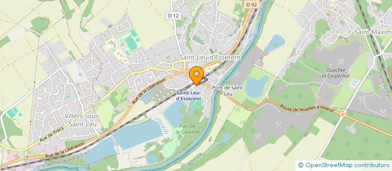 localisation de l'entreprise OFFICE DE TOURISME DE PIERRE SUD OISE  SAINT-LEU-D'ESSERENT