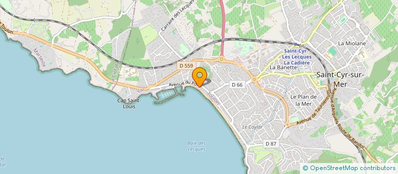 localisation de l'entreprise OFFICE DE TOURISME DE SAINT CYR SUR MER à SAINT-CYR-SUR-MER