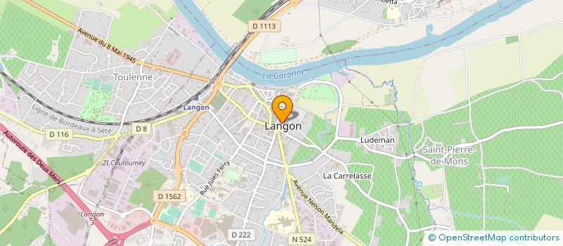 localisation de l'entreprise OFFICE DE TOURISME DE SAUTERNES GRAVES LANDES GIRONDINES  LANGON