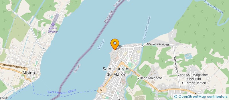 localisation de l'entreprise OFFICE DE TOURISME DE SLM à SAINT-LAURENT-DU-MARONI