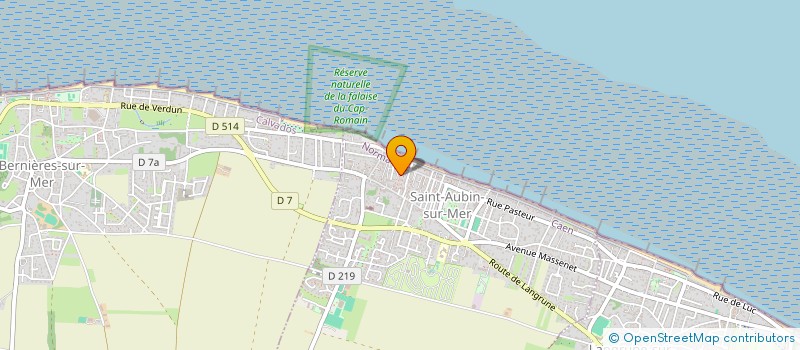 localisation de l'entreprise OFFICE DE TOURISME DE ST AUBIN SUR MER  SAINT-AUBIN-SUR-MER