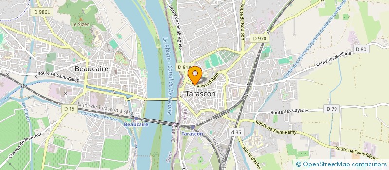 localisation de l'entreprise OFFICE DE TOURISME DE TARASCON  TARASCON