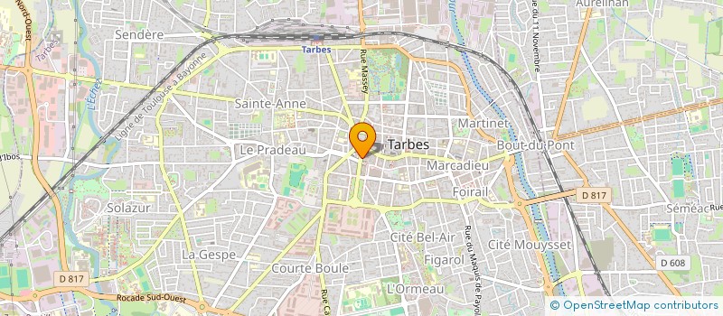 localisation de l'entreprise OFFICE DE TOURISME DE TARBES  TARBES