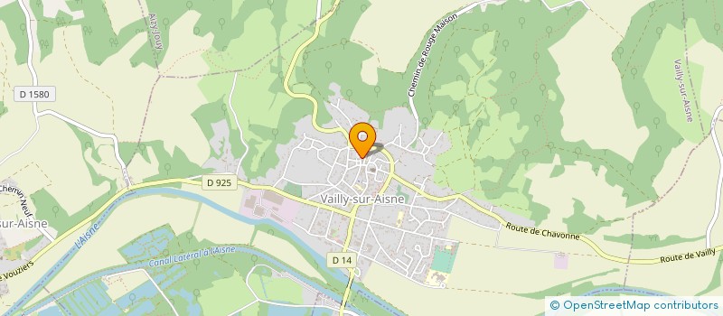 localisation de l'entreprise OFFICE DE TOURISME DE VAILLY ET SON CANTON à VAILLY-SUR-AISNE