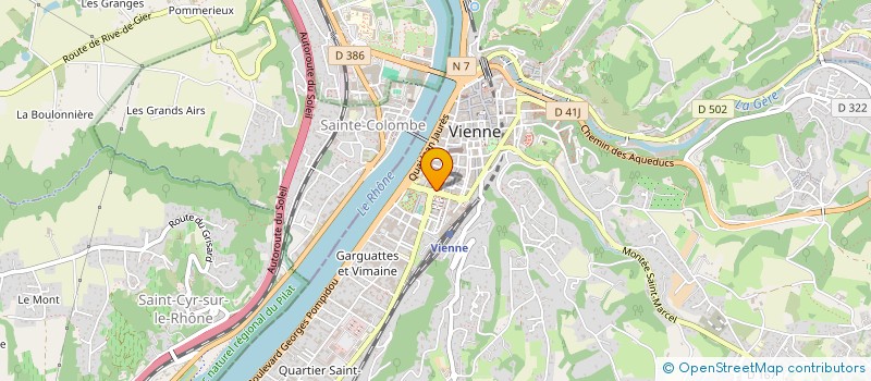 localisation de l'entreprise OFFICE DE TOURISME DE VIENNE CONDRIEU AGGLOMERATION à VIENNE