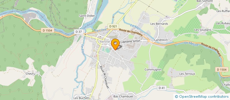 localisation de l'entreprise OFFICE DE TOURISME DE YENNE à YENNE
