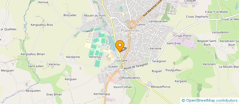 localisation de l'entreprise OFFICE DE TOURISME DES ABERS  PLABENNEC