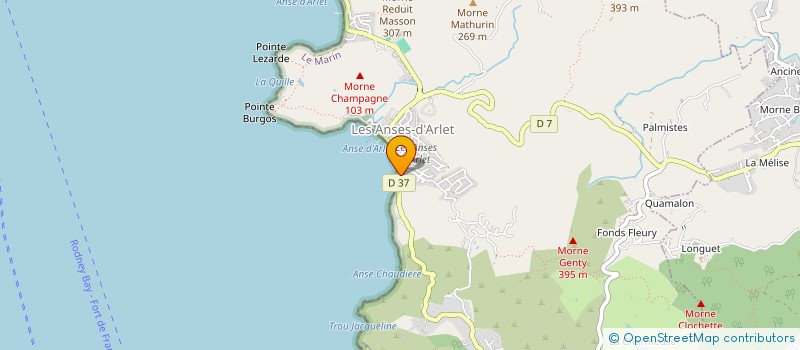 localisation de l'entreprise OFFICE DE TOURISME DES ANSES D ARLET  LES ANSES-D'ARLET