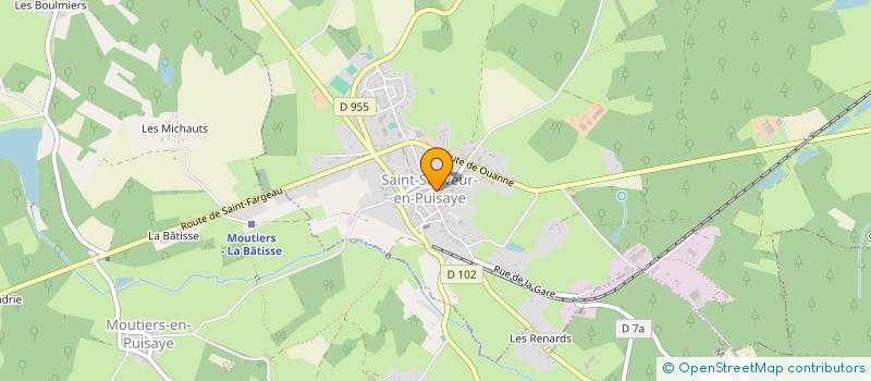 localisation de l'entreprise OFFICE DE TOURISME DES COLLINES DE PUISAYE FORTERRE  SAINT-SAUVEUR-EN-PUISAYE