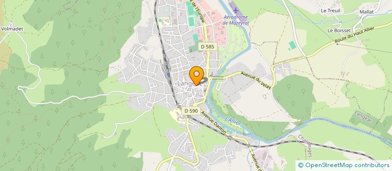 localisation de l'entreprise OFFICE DE TOURISME DES GORGES D'ALLIER à LANGEAC