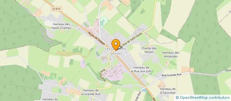 localisation de l'entreprise OFFICE DE TOURISME DU BOSC D EAWY  LES GRANDES-VENTES