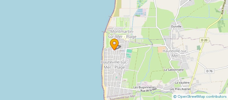 localisation de l'entreprise OFFICE DE TOURISME DU CANTON DE MONTMARTIN-SUR-MER  HAUTEVILLE-SUR-MER