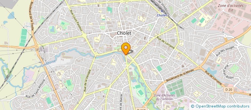 localisation de l'entreprise OFFICE DE TOURISME DU CHOLETAIS à CHOLET