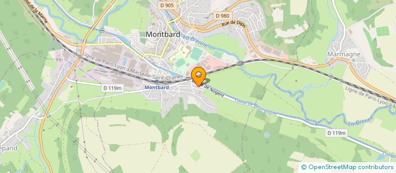 localisation de l'entreprise OFFICE DE TOURISME DU MONTBARDOIS  MONTBARD