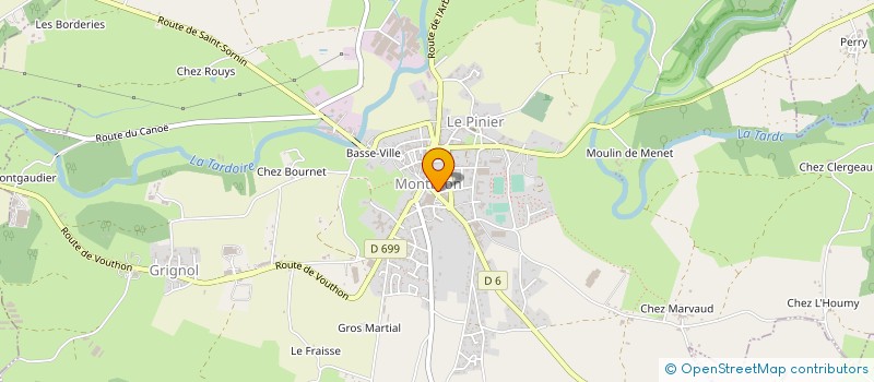 localisation de l'entreprise OFFICE DE TOURISME DU MONTBRONNAIS à MONTBRON