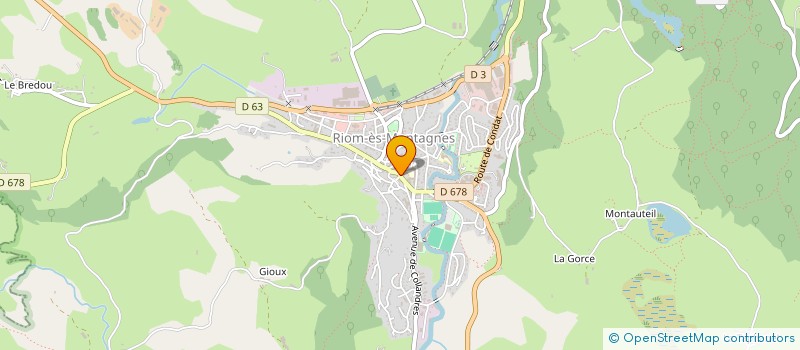 localisation de l'entreprise OFFICE DE TOURISME DU PAYS DE GENTIANE à RIOM-ES-MONTAGNES