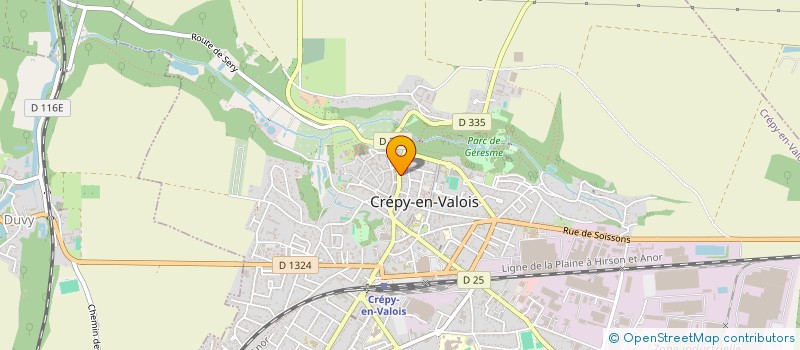 localisation de l'entreprise OFFICE DE TOURISME DU PAYS DE VALOIS à CREPY-EN-VALOIS