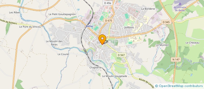 localisation de l'entreprise OFFICE DE TOURISME DU PAYS DU HAUT LIMOUSIN à BELLAC