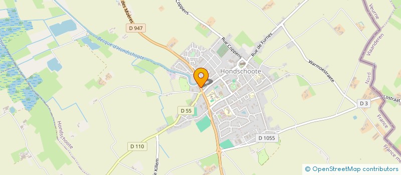 localisation de l'entreprise OFFICE DE TOURISME DU PAYS DU LIN  HONDSCHOOTE