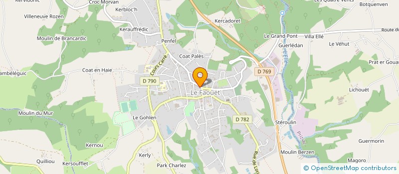 localisation de l'entreprise OFFICE DE TOURISME DU PAYS DU ROI MORVAN à LE FAOUET