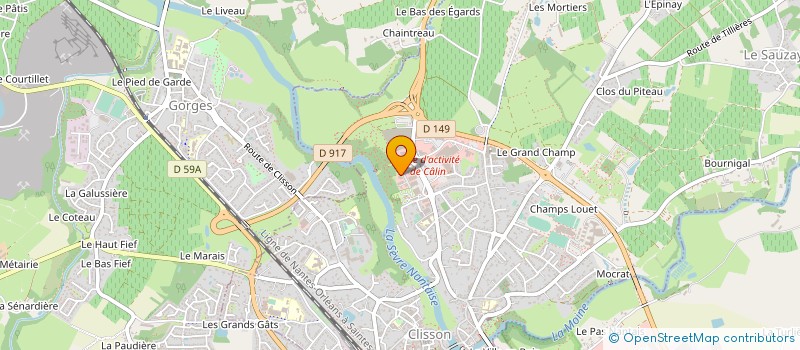 localisation de l'entreprise OFFICE DE TOURISME DU PAYS DU VIGNOBLE NANTAIS à CLISSON