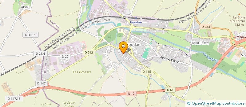 localisation de l'entreprise OFFICE DE TOURISME DU PAYS HOUDANAIS  HOUDAN